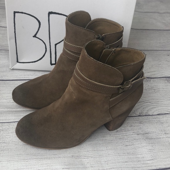bp Shoes - BP Booties Khaki Suede Size 7